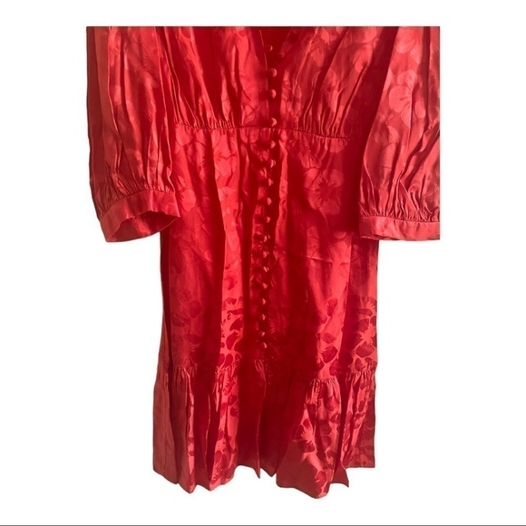 SANDRO Azelie silk-blend mini dress (red) - Picture 9 of 16
